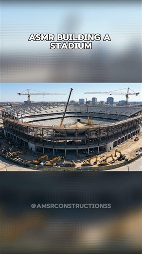 The Construction of a Massive Sports Stadium: A Time-Lapse Journey