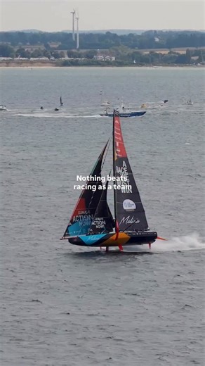 Nothing beats sailing or racing as a team. 🫶🏻 Sharing the difficult moments, the trust, the laughs, the sleep deprivation, and the moments that only the ocean can create. | The Ocean Race