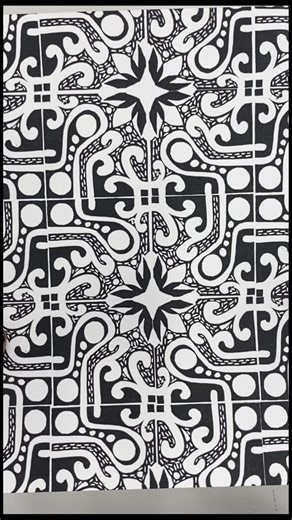 Julie Fei-Fan Balzer • Artist on Instagram: "Day 14 of #carvedecember2025 and the prompt is “dangerous.” I immediately thought of “dangerous curves” and designed this super fun rotating repeat stamp block. 🙌 I wish it were tile, it would be a gorgeous floor! 😍😍😍 #carvedecember #carvestampplay #2ddesign #surfacepatterndesign #stampcarving"