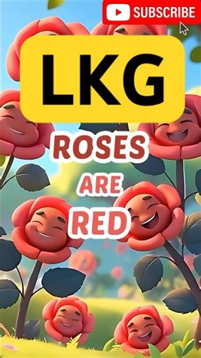 Roses are red rhymes | roses are red poem | nursery rhymes roses are red | LKG rhymes for kids