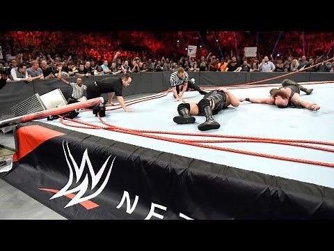 Unseen footage of Braun Strowman and Big Show destroying the Raw ring: Exclusive, April 19, 2017