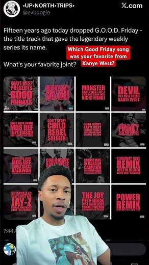 Which Good Friday song was your favorite from Kanye West? #kanye #rap #goodfriday #music #blog