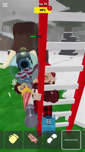 Look at this gun I got! #roblox #kici #robloxedit #99nightintheforest #merrychristmas