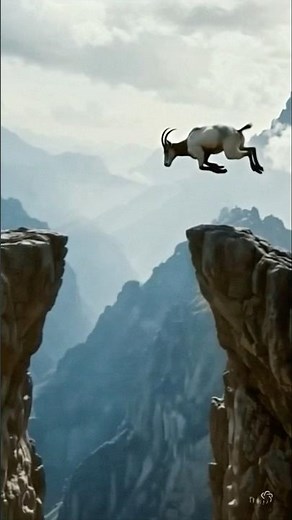 Unbelievable Mountain Goat Jump! Extreme Nature Moments