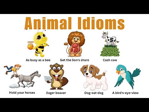 Vocabulary | Animal idioms Meaning with Examples | Learn English with Pictures | Listen and Practice