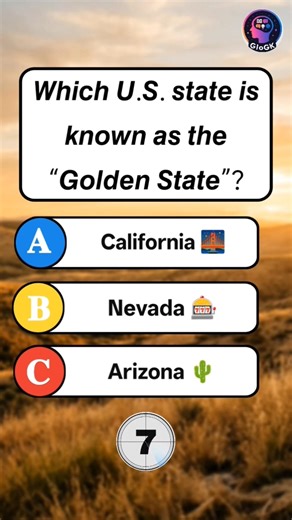 Can You Guess the “Golden State”? 🌴✨🇺🇸 | US State Trivia #Shorts #USAGK #Quiz