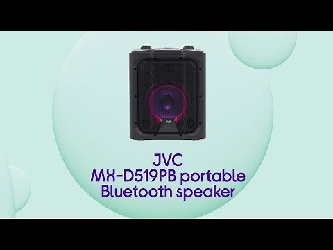 JVC MX-D519PB Portable Bluetooth Speaker - Black - Product Overview - Currys PC World