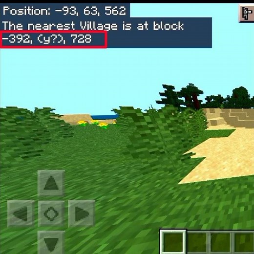 How to teleport to village in Minecraft pe 🤔 (outdated) #shorts