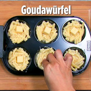 Gönn dir frittierte Mac'n'Cheese-Cupcakes! Hier geht's zum Rezept: http://bit.ly/2x9eFRD | Futtern