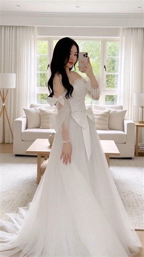Stunning White Layered Tulle Ball Gown | Romantic Formal Look #WhiteTulleBallGown #LayeredTulleGown