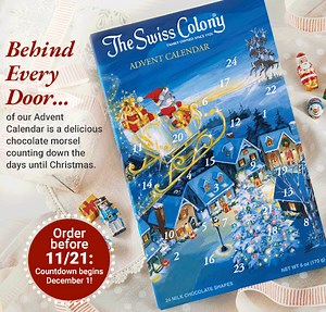 57 reactions · 15 shares | The sweetest way to count down the days until Christmas...for any age  Don't miss out on the fun, the count down starts December 1st!  Shop our site here: https://buff.ly/3zCYhIv | The Swiss Colony | Facebook