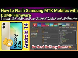 How to flash Samsung MTK mobiles with Dump or Scatter firmware in Preloader Mode by Unloc Tool |2025