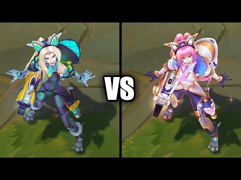 Prestige Battle Cat Jinx vs Battle Cat Jinx Skins Comparison (League of Legends)
