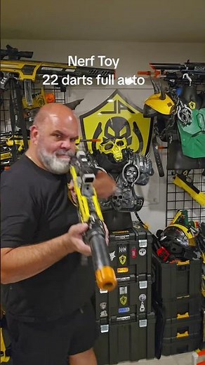 Modded nerf rapidstrike #cosplay #nerf #dartblaster #larp #nerfgun #toy #nerfblaster #strangerthings