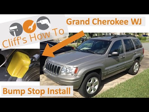 Install Front Bump Stop Jeep Grand Cherokee WJ 2001 DIY