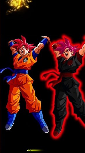 Evil Manga CC Goku Ssj God PNG vs Goku SSJ Dios Render