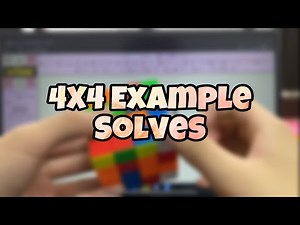 4X4 Example solves (by a Sub 30 Solver)