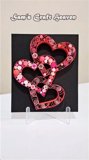 Easy paper quilling hearts | DIY paper hearts #art #quilling #diy #paperheart #paperart