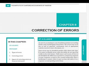 Lec#07 Chap 8 - Correction of Errors (PRC-01 "Fundamentals of Accounting") Example 32 SE