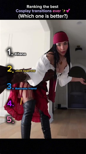 Ranking the best cosplay transitions ✨💕#trend #viral #cosplay #tiktok