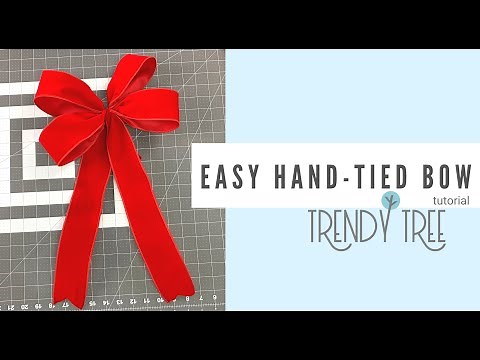 DIY How to Mark Your Ribbon to Make an Easy Hand Tied Bow