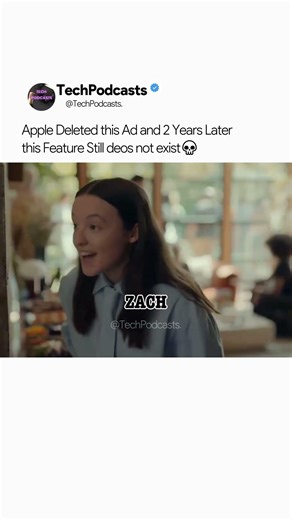 Apple Deleted this ad and Two year later this feature still does not exist