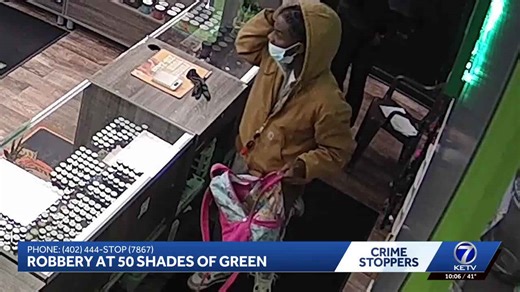 Surveillance video captures armed robbery at Omaha THC store