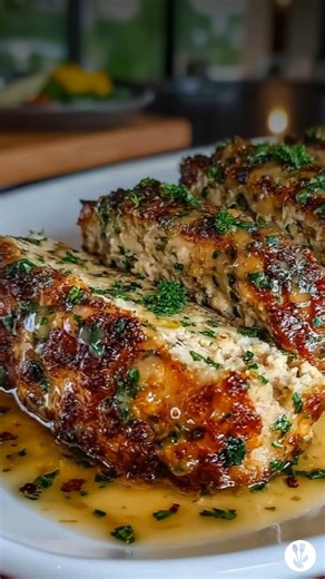 This Garlic Parmesan Chicken Meatloaf is the ultimate cozy dinner. Juicy, flavorful chicken infused with garlic and onions, wrapped in a cheesy Parmesan topping every slice feels like a warm hug for your taste buds. Perfect for family nights or whenever you need a little comfort on your plate. Ingredients: • 1 lb ground chicken • 4 cloves fresh garlic, minced • 1 cup grated Parmesan cheese, divided • 1 cup breadcrumbs (plain or Italian-seasoned) • 2 large eggs • 1 medium onion, diced • 2 tablesp