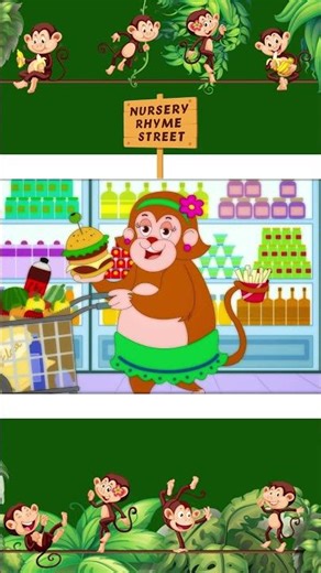 Monkey Finger Family - Mummy Monkey Song #shorts #fingerfamily #kidssongs #nurseryrhymestreet