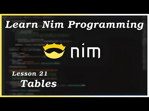 表(Table) - Nim语言教程(Part 21)