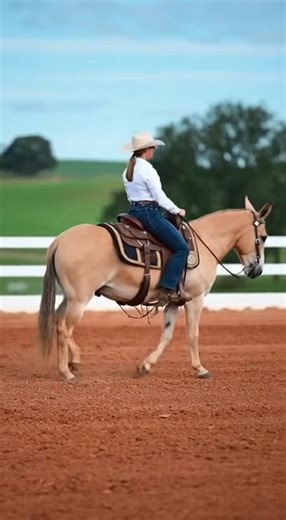 6.5K views · 107 reactions | ✨ Nothing beats a ride under the open sky. A full day spent training with my mule — calm, steady, and full of heart. Every ride is a reminder of how much patience, trust, and connection matter in true horsemanship. 鸞 #RanchLife #TrailRiding #CowgirlSpirit #MuleRiding #CountryLiving #fblifestyle | MTN BUILT USA | Facebook