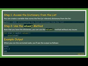 Solving the dict_values AttributeError in Python