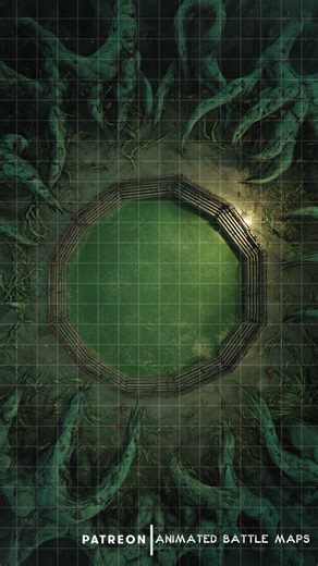 D&D | The Grasping Deep Part 4 Grid | Animated Battle Maps