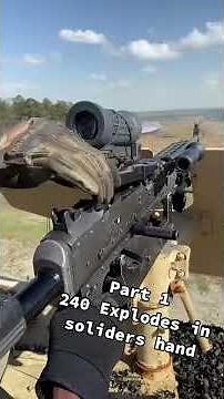 Explodes in soldier hand