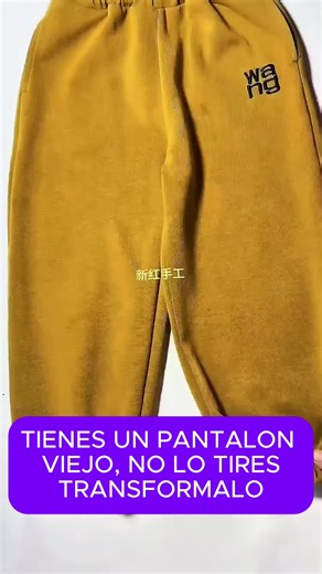 Transforma un pantalón viejo en algo nuevo | Paso a paso fácil