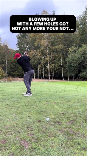It is blowing up with only a few holes to go. Not anymore, it is not. This is where most good rounds fall apart. You start thinking about your score. You feel like you have one hand on your best round ever. You try and force it over the line. That is when it slips. The fix is boring. And it works. One shot at a time. Forget it as soon as you hit it. Stick to your pre shot routine and your process. The round is not over until it is over. If this sounds like you, save it and use it next time you a