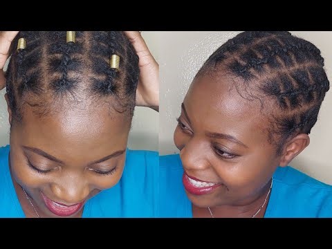 HOW TO | BASIC AFRICAN THREADING ON SHORT NATURAL HAIR