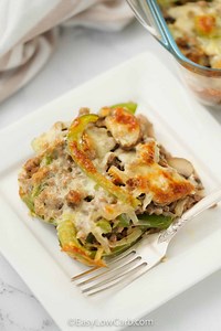 Easy Philly Cheesesteak Casserole Recipe