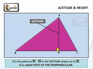 Altitude or height of a Triangle - Mathematics