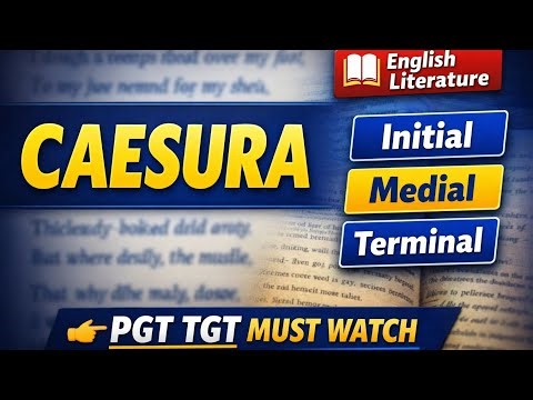 Caesura Explained Simply | Types + Examples | English Literature