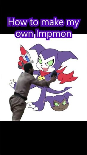 How to make my own Impmon #plushies #digimon #impmon #drawingprocess #digitalart #digimontamers