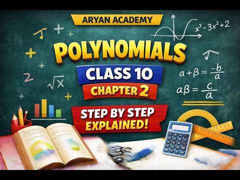 Polynomials Class 10 | Chapter 2 Explained Step by Step | AryanAcademy