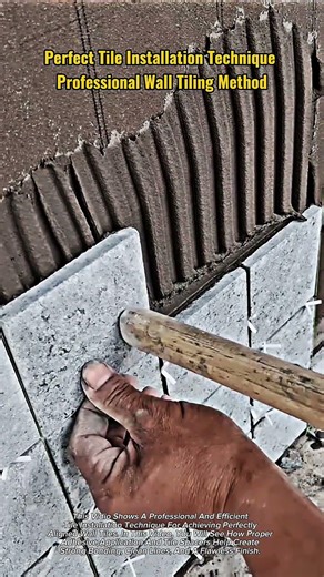 Perfect Tile Installation Technique | Professional Wall Tiling Method