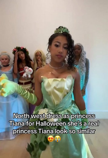 Princess Tiana Costume: North West Halloween Transformation