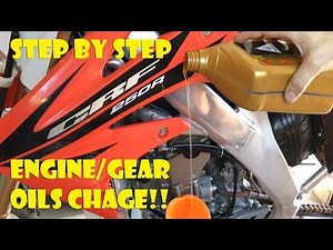 Honda CRF250r Oil Change on Engine and Transmission