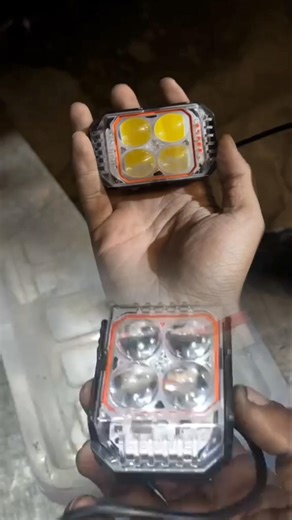 Universal 4-Lens High-Intensity LED Fog Light - Waterproof & Dustproof | Bikeaccessories | #Shorts