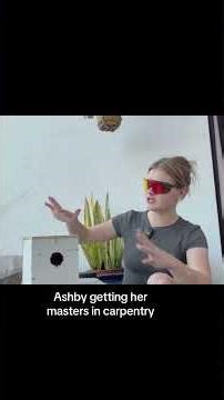 Ashby getting her masters in carpentry! video now up on youtube @ASHBY #ashby #carpentry #youtube...