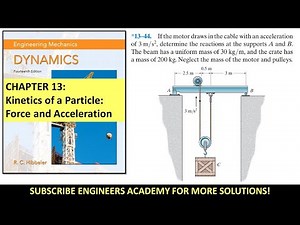 13-44 | Kinetics of a Particle | Chapter 13: Hibbeler Dynamics 14th ed | Engineers Academy