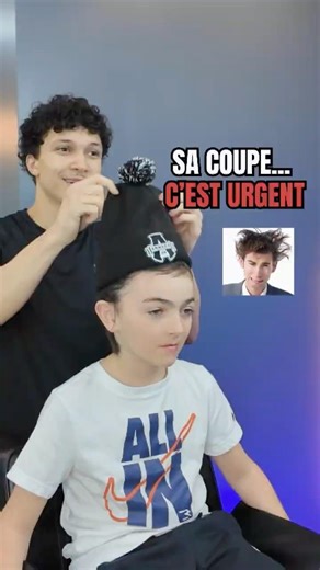 HE'S HIDING HIS HAIR UNDER HIS BEANIE 😱 (YUCK) #hairdresser #barber #glowup