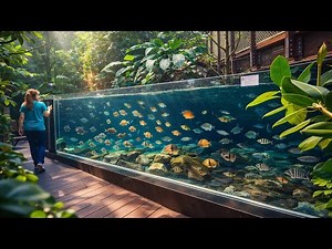 Inside the World’s Most Beautiful Giant Aquarium 🐠 | Rare Fish, Massive Tanks & Stunning Views